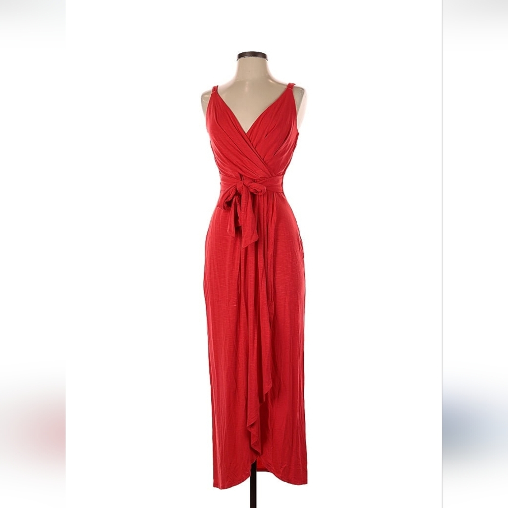White House Black Market Vibrant Red Maxi Dress